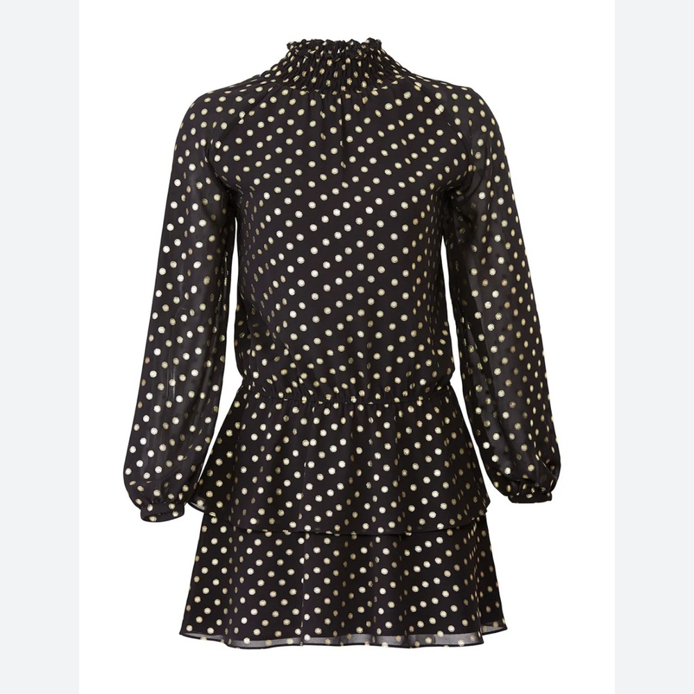 Yumi Kim Black Polka Dot Class Act Dress